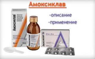 Амоксиклав при гайморите — инструкция по применению
