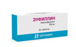 Эуфиллин — инструкция по применению, отзывы, аналоги и формы выпуска (таблетки 150 мг, уколы в ампулах для инъекций в растворе внутривенно и внутримышечно) лекарства для лечения бронхообструкции у взр