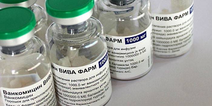 Флаконы с препаратом Ванкомицин