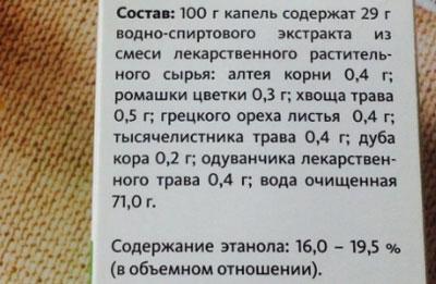 Состав тонзилгона