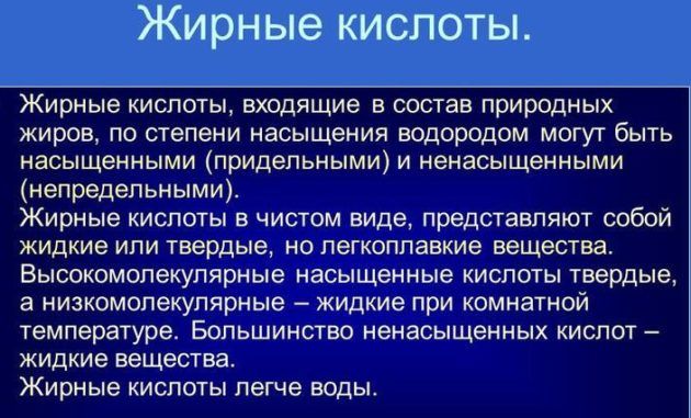 Жирные кислоты